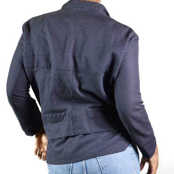 Kuho Cotton Jacket Blue Twill Korean Convertible Canvas Avant Garde Size Small - Picture 2 of 15